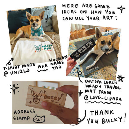 Name Tag Pet Art